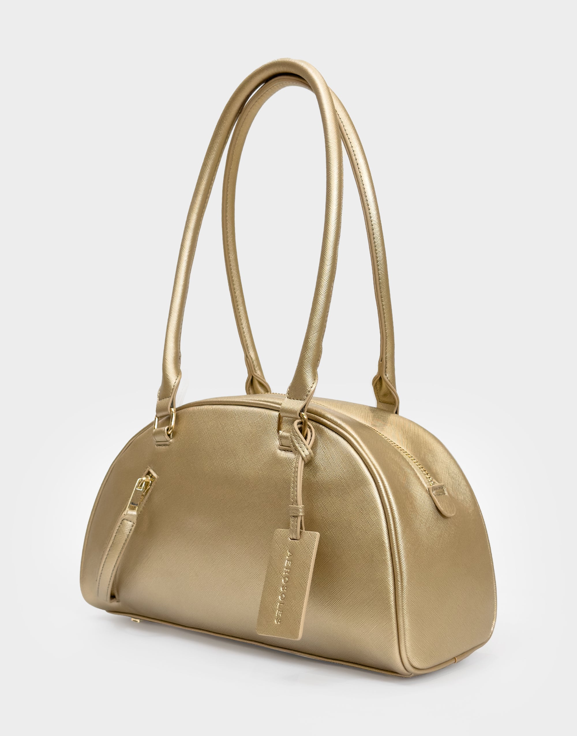 Tate Saffiano Satchel Bag - Image 2